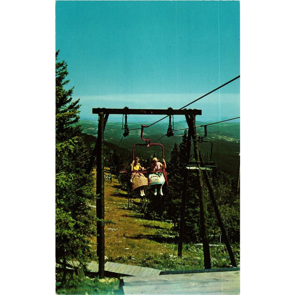 Terry Peak‎ Chair Lift Postcard Deadwood South Dakota Unposted